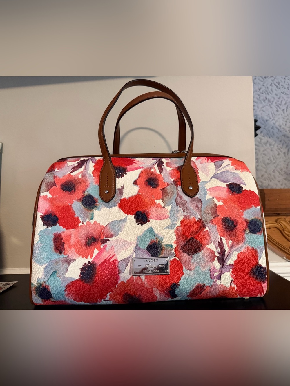 Lauren Ralph Lauren Poppy Satchel.
